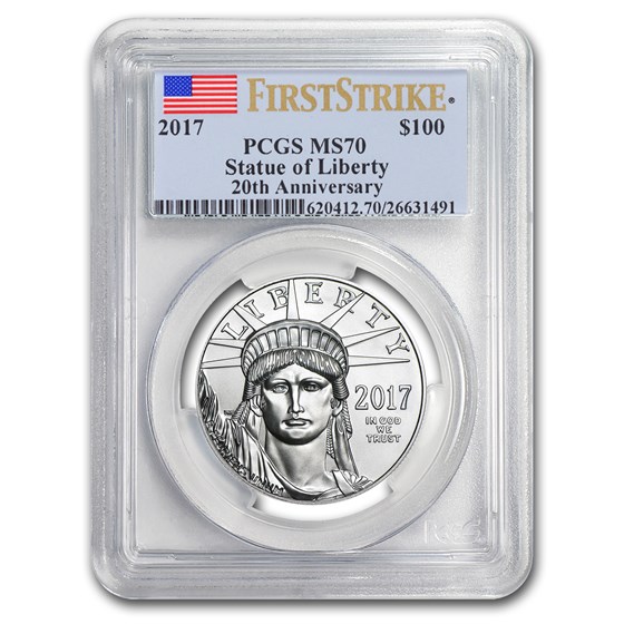 2017 1 oz American Platinum Eagle MS-70 PCGS (FirstStrike®) 2017 1 oz American Platinum Eagle MS-70 PCGS (FirstStrike®)