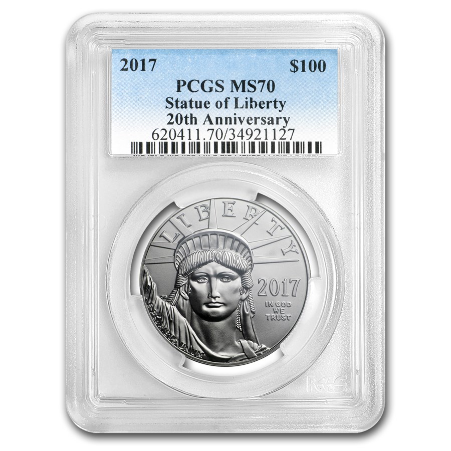 2017 1 oz American Platinum Eagle MS-70 PCGS