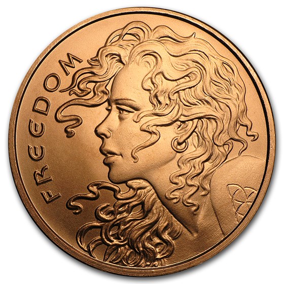2017 1 oz Copper Round - Freedom Girl 2017 1 oz Copper Round - Freedom Girl