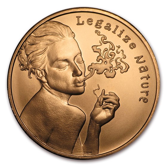 2017 1 oz Copper Round - Legalize Nature 2017 1 oz Copper Round - Legalize Nature