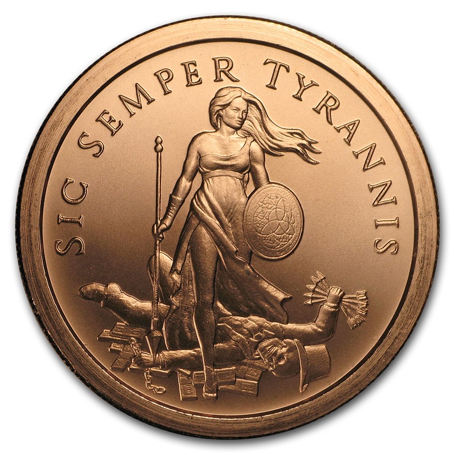 Buy 2017 1 oz Copper Round Sic Semper Tyrannis APMEX