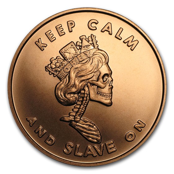 2017 1 oz Copper Shield Round - MiniMintage (Slave Queen) 2017 1 oz Copper Shield Round - MiniMintage (Slave Queen)