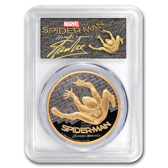 2017 1 oz Gold $200 SPIDERMAN™ Homecoming HR PR-70 PCGS (FD) 2017 1 oz Gold $200 SPIDERMAN™ Homecoming HR PR-70 PCGS (FD)