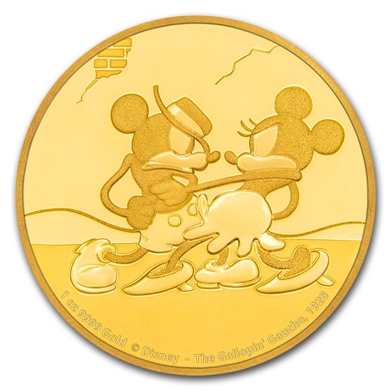 2017 1 oz Gold $250 Mickey Through the Ages: Gallopin' Gaucho 2017 1 oz Gold $250 Mickey Through the Ages: Gallopin' Gaucho