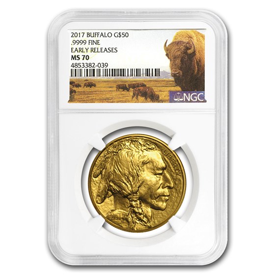 2017 1 oz Gold Buffalo MS-70 NGC (Early Releases) 2017 1 oz Gold Buffalo MS-70 NGC (Early Releases)