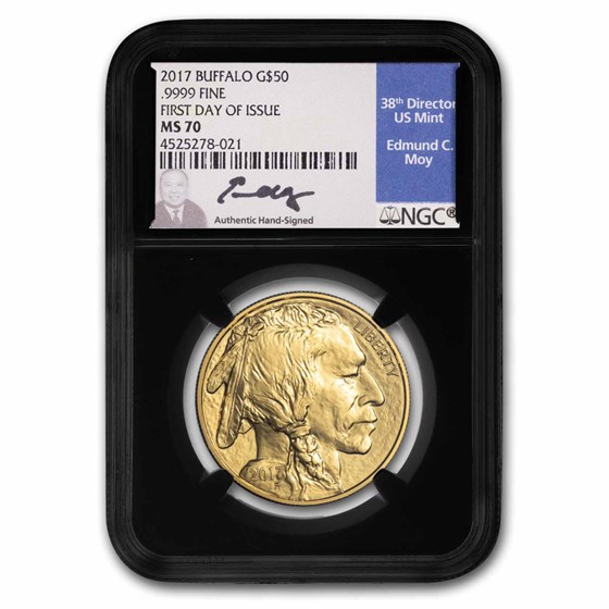 2017 1 oz Gold Buffalo MS-70 NGC (FDI, Moy) 2017 1 oz Gold Buffalo MS-70 NGC (FDI, Moy)
