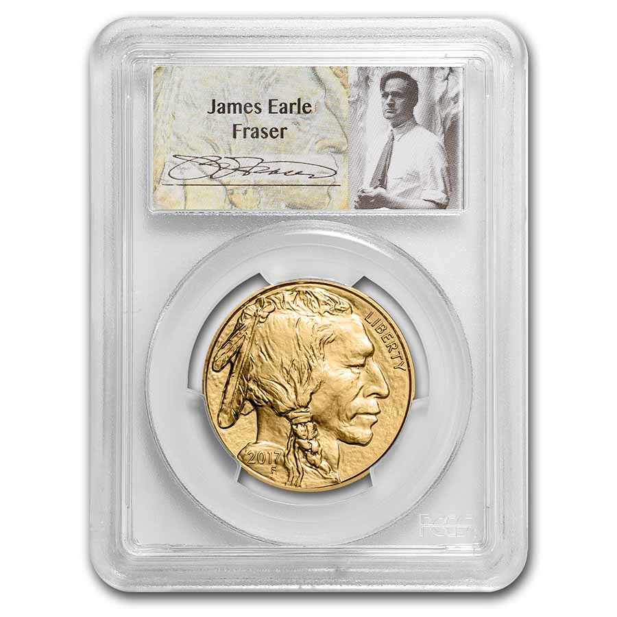 2017 1 oz Gold Buffalo MS-70 PCGS (Fraser Label)