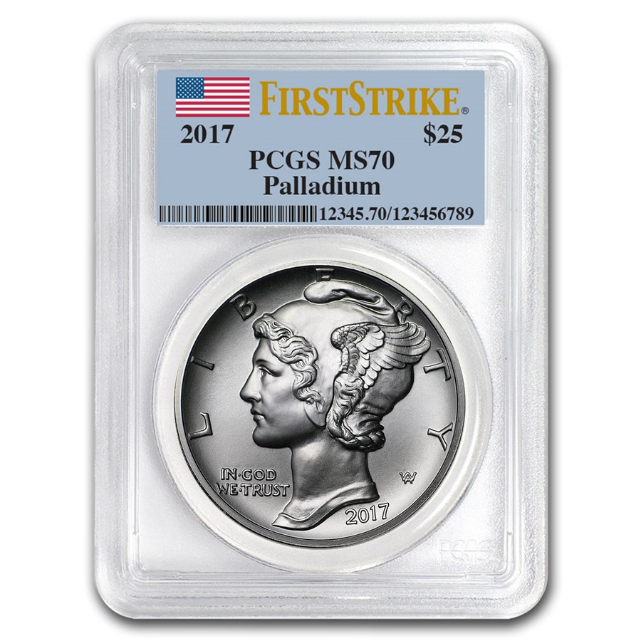 Buy 2017 1 oz Palladium American Eagle MS70 PCGS First Strike Coins