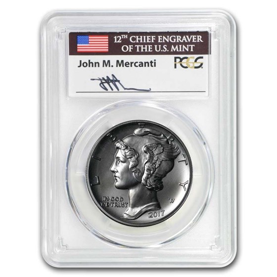 2017 1 oz Palladium American Eagle MS-70 PCGS (FS, Mercanti) 2017 1 oz Palladium American Eagle MS-70 PCGS (FS, Mercanti)