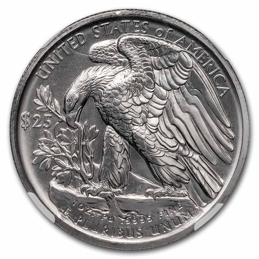 Buy 2017 1 oz Palladium Eagle MS-70 NGC (FDI, Edmund C. Moy Signed