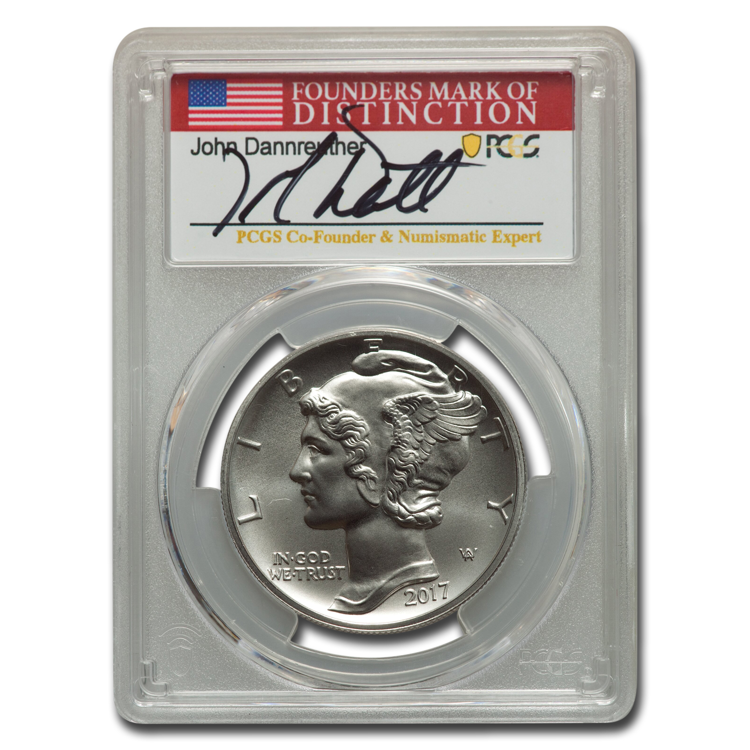 Buy 2017 1 oz Palladium Eagle MS-70 PCGS (FDI, Dannreuther Signed