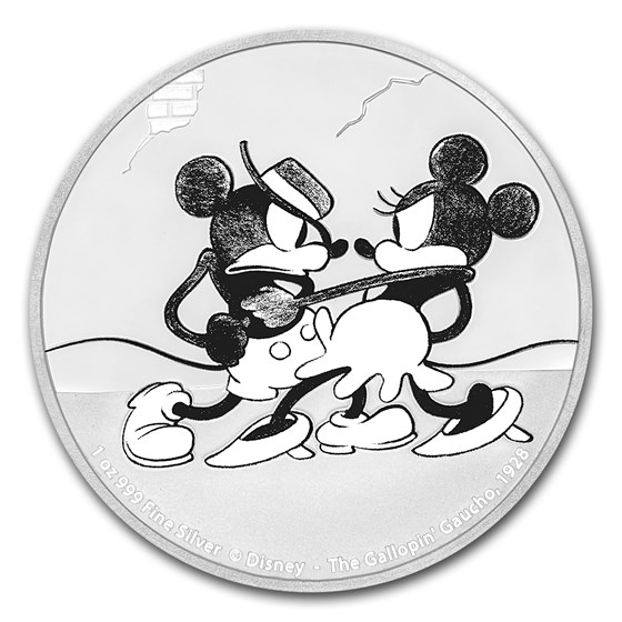 2017 1 oz Silver $2 Mickey Through the Ages: Gallopin' Gaucho 2017 1 oz Silver $2 Mickey Through the Ages: Gallopin' Gaucho