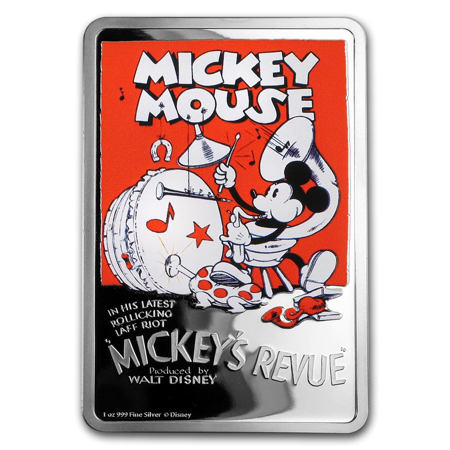 2017 1 oz Silver $2 Mickey's Revue Proof