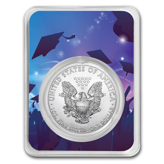 Buy 2017 1 oz Silver American Eagle - Graduation Party | APMEX