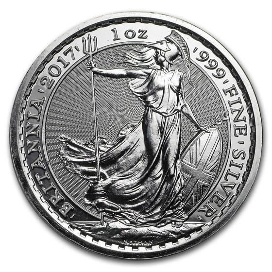 2017 1 oz Silver Britannia BU (w/Year of the Rooster Privy Mark) 2017 1 oz Silver Britannia BU (w/Year of the Rooster Privy Mark)