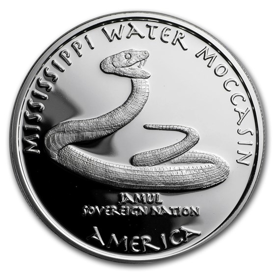 2017 1 oz Silver Proof State Dollars Mississippi Water Moccasin 2017 1 oz Silver Proof State Dollars Mississippi Water Moccasin