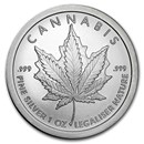 2017 1 oz Silver Shield Round - Cannabis