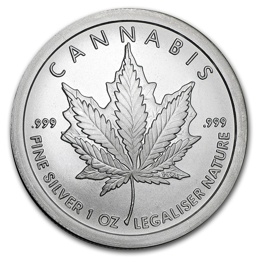 Silver Shield Silver Rounds Buy 2017 1 oz Silver Shield Round - Cannabis | APMEX