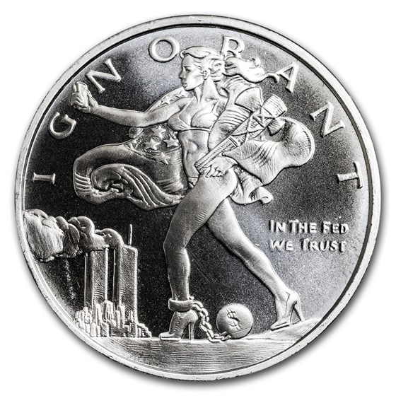 2017 1 oz Silver Shield Round - MiniMintage (Blinded Liberty)