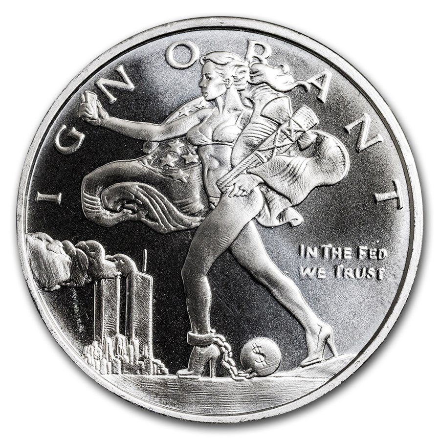 2017 1 oz Silver Shield Round - MiniMintage (Blinded Liberty)