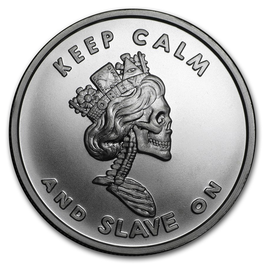 2017 1 oz Silver Shield Round - MiniMintage (Slave Queen)