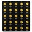 2017 25x 1 gram Gold Maple Leafs - Maplegram25™ (In Assay Sleeve)