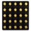 2017 25x 1 gram Gold Maple Leafs - Maplegram25™ (In Assay Sleeve)