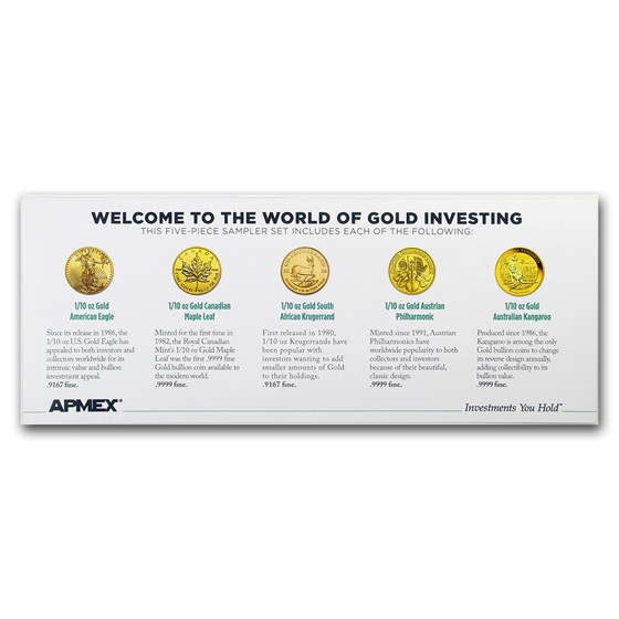 Buy 2017 5-Coin 1/10 oz Gold Sample Set for New Investors | APMEX