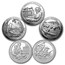2017 5-Coin 5 oz Silver ATB Set (America the Beautiful)
