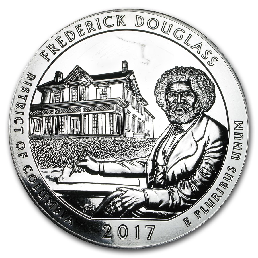 2017 5 oz Silver ATB Frederick Douglass (Scruffy)