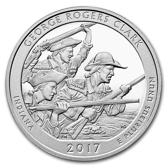 2017 5 oz Silver ATB George Rogers Clark National Park, IN