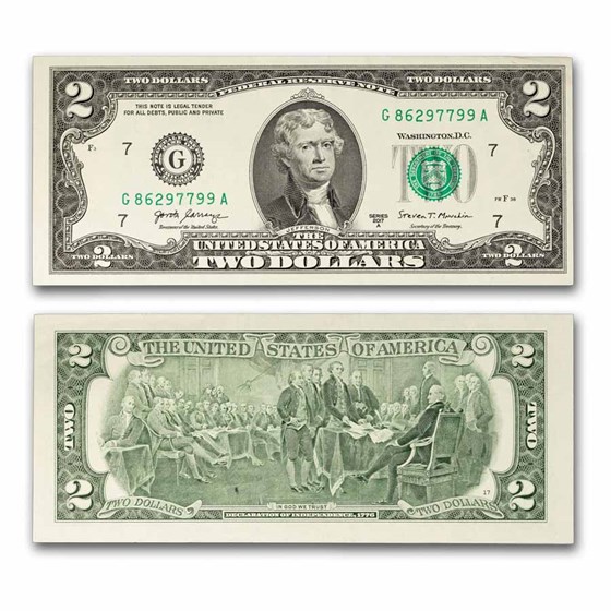 2017-A $2.00 FRN VF-XF (Random Districts)