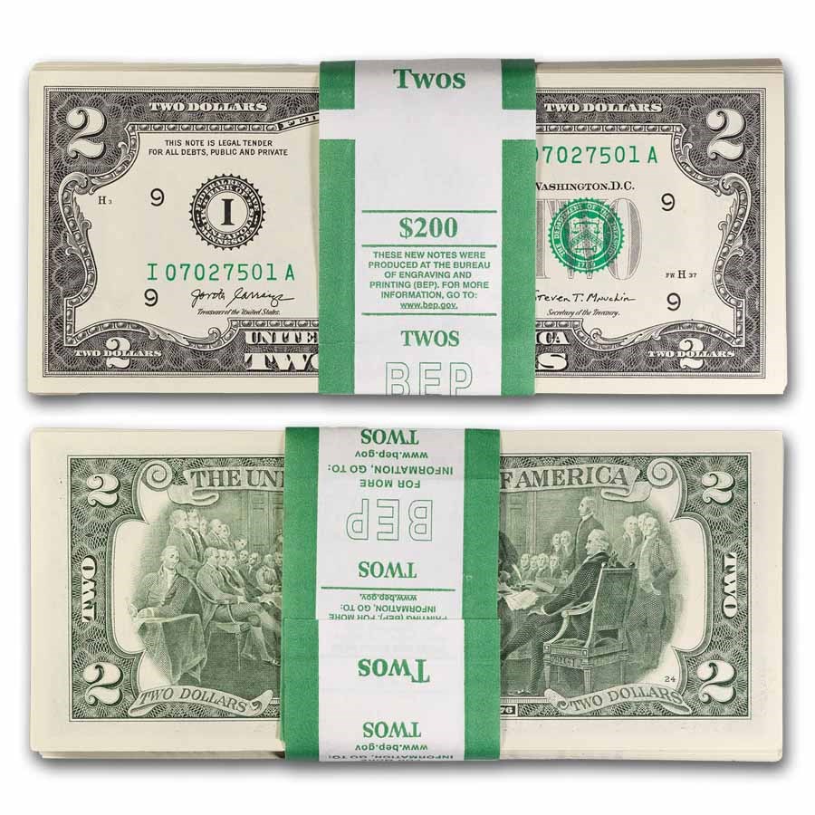 2017-A (I-Minneapolis) $2.00 FRN CU (Fr#1941-I) 100 Consecutive