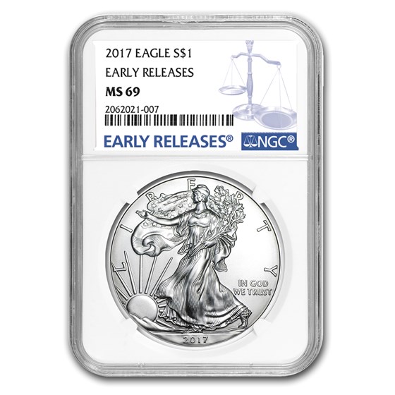 2017 American Silver Eagle MS-69 NGC (Early Releases)