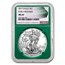 2017 American Silver Eagle MS-69 NGC (ER, Green Holder)