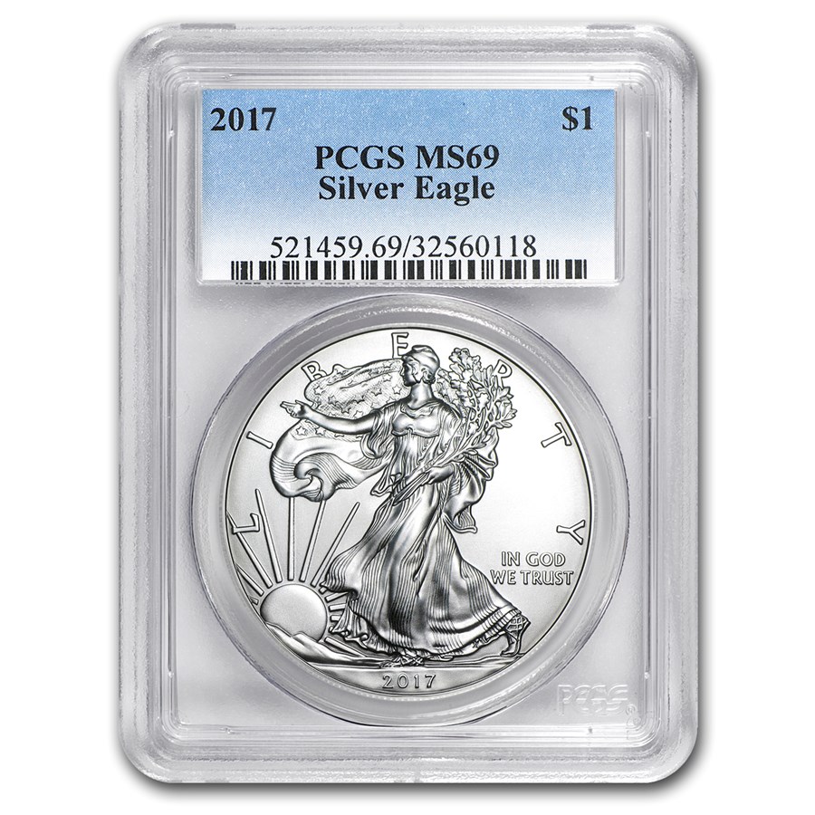 2017 American Silver Eagle MS-69 PCGS