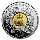 2017 Ascension Island Silver 1 Crown Royal Cypher