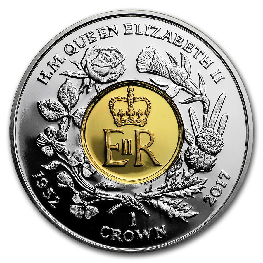 2017 Ascension Island Silver 1 Crown Royal Cypher