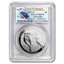 2017 AUS 1 oz Silver Kookaburra Panda Privy MS-70 PCGS (FS, Kook)