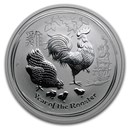 2017 Australia 1/2 oz Silver Year of the Rooster BU (Series II)