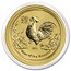2017 Australia 1/20 oz Gold Lunar Rooster BU