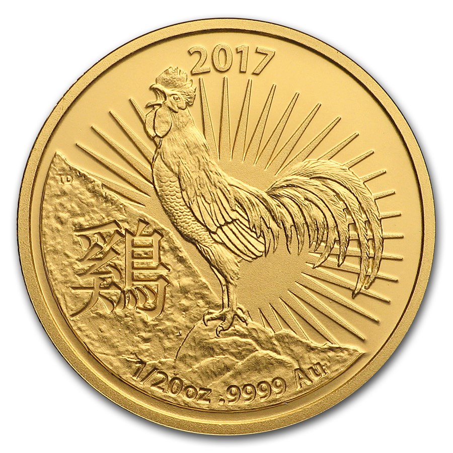 Buy 2017 Australia 1/20 oz Gold Lunar Year of the Rooster BU (RAM) | APMEX