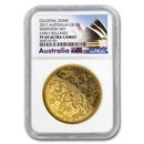 2017 Australia 1 oz $100 Gold Northern Sky Domed PF-69 NGC 2017 Australia 1 oz $100 Gold Northern Sky Domed PF-69 NGC