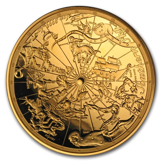 2017 Australia 1 oz $100 Gold Southern Sky Domed Prf (Abrasions) 2017 Australia 1 oz $100 Gold Southern Sky Domed Prf (Abrasions)