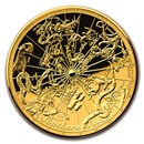 2017 Australia 1 oz $100 Gold Southern Sky Domed Proof