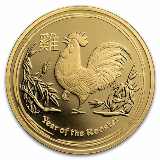 2017 Australia 1 oz Gold Lunar Rooster Proof (COA Only) 2017 Australia 1 oz Gold Lunar Rooster Proof (COA Only)