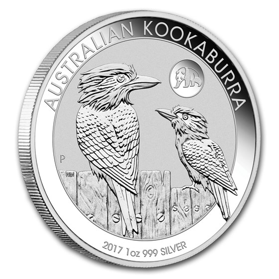 2017 Australia 1 oz Silver Kookaburra BU (Panda Privy)