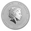 2017 Australia 1 oz Silver Lunar Rooster BU (Series II)