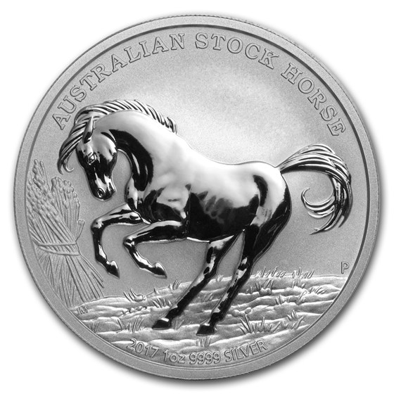 2017 Australia 1 oz Silver Stock Horse BU 2017 Australia 1 oz Silver Stock Horse BU