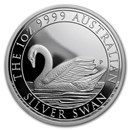 2017 Australia 1 oz Silver Swan Proof (w/Box & COA)